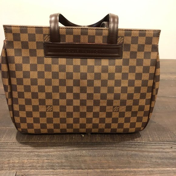 Louis Vuitton Parioli Damier Ebene with Dark Brown Leather Trim - Picture 5 of 9